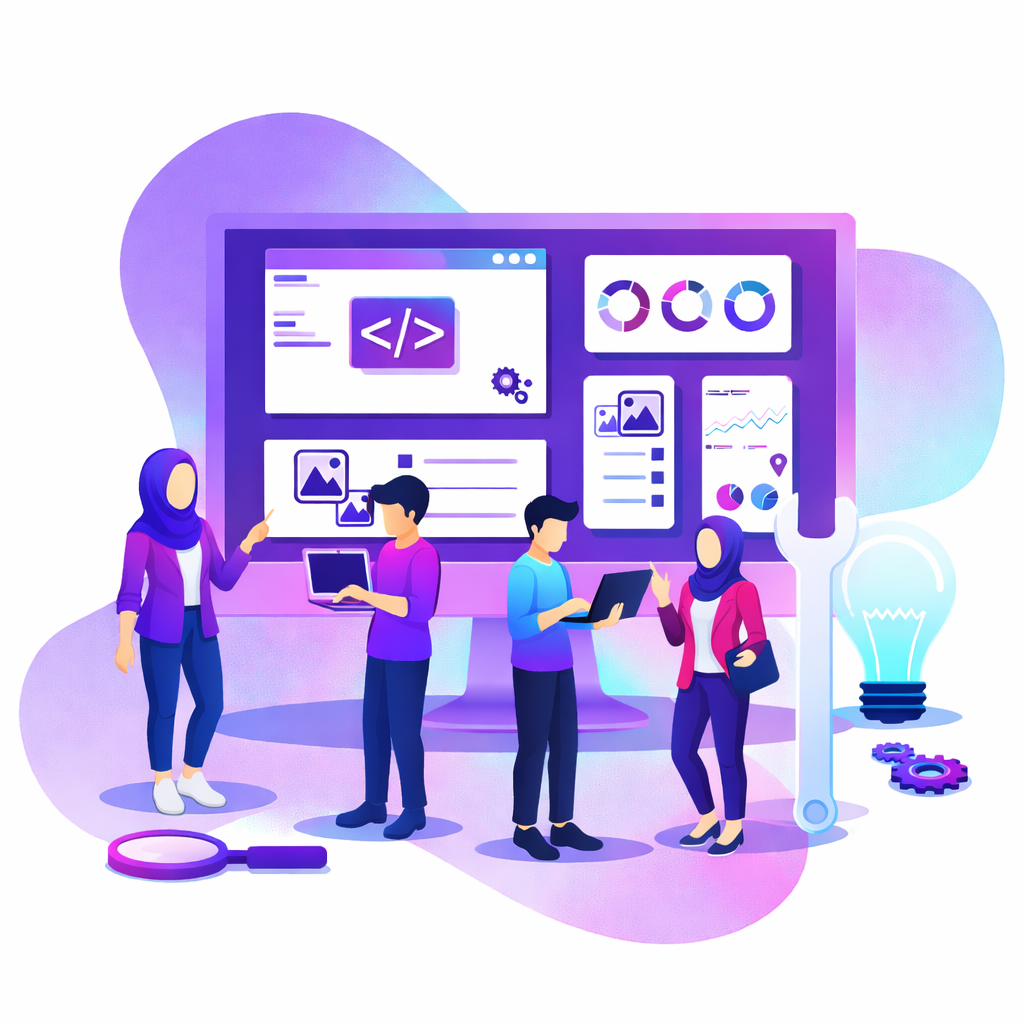 Fountrix Technologies team collaborating in a modern office environment